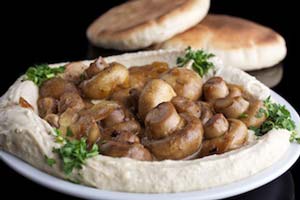 Mifgash HaSteak Tel Aviv Mushroom Humus